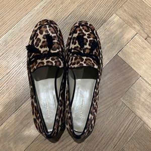Never worn Ann Taylor Leopard Loafers